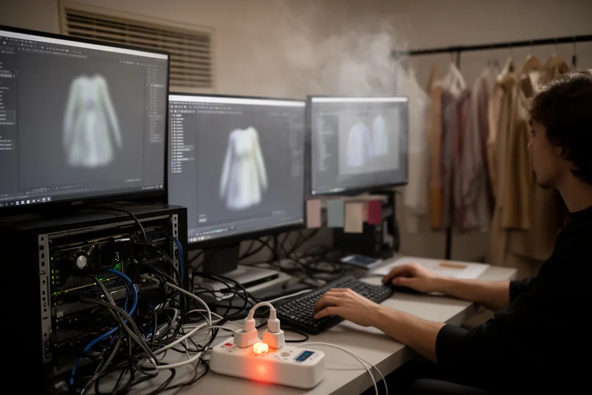 The Hidden Cost of Virtual Fashion: Carbon Emissions from Digital Textiles